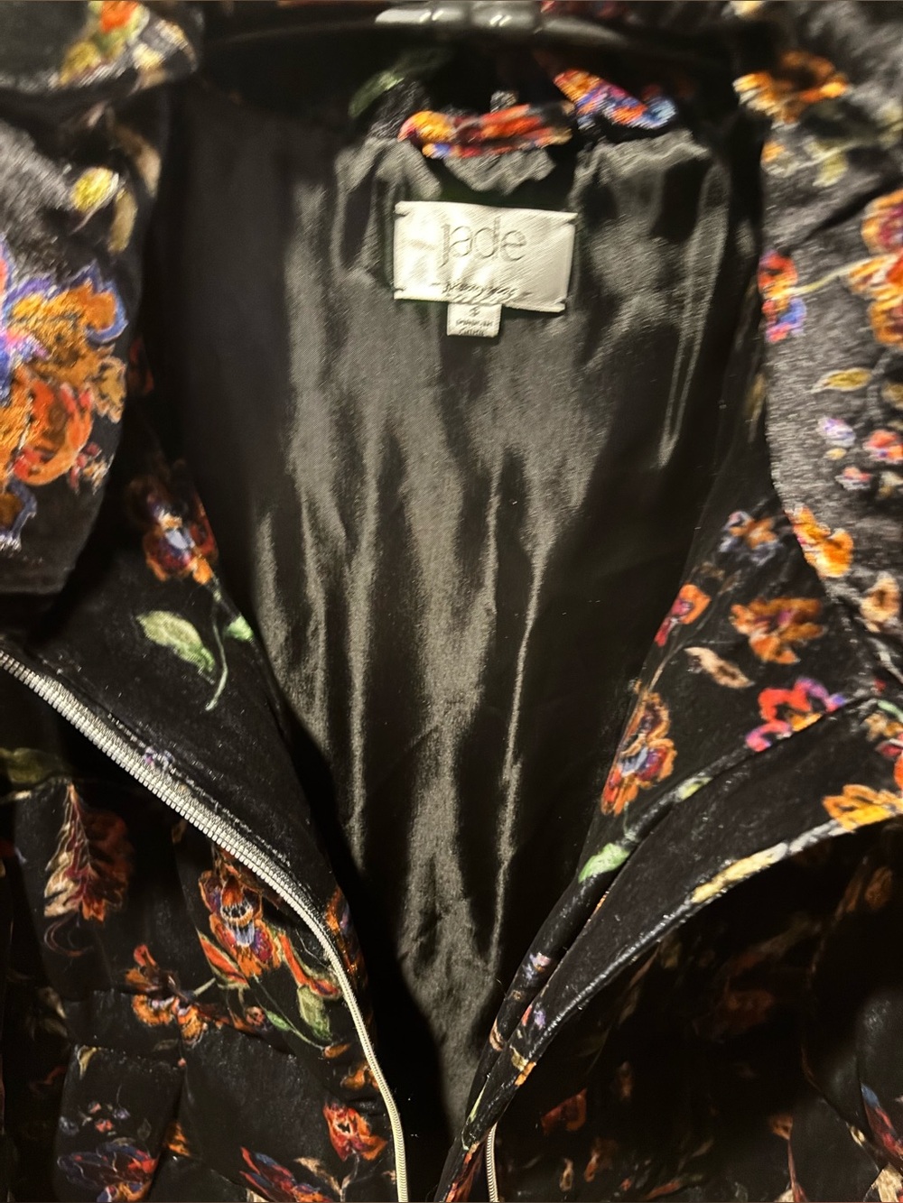 Johnny Was-Jade Velvet Puffer Jacket NWOT-Size S